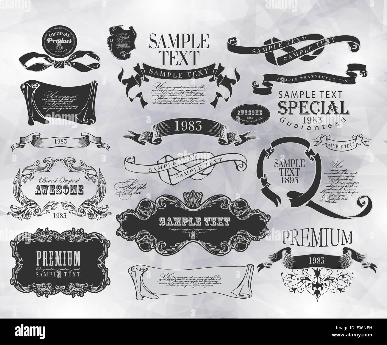calligraphic design elements Stock Vector Image & Art - Alamy