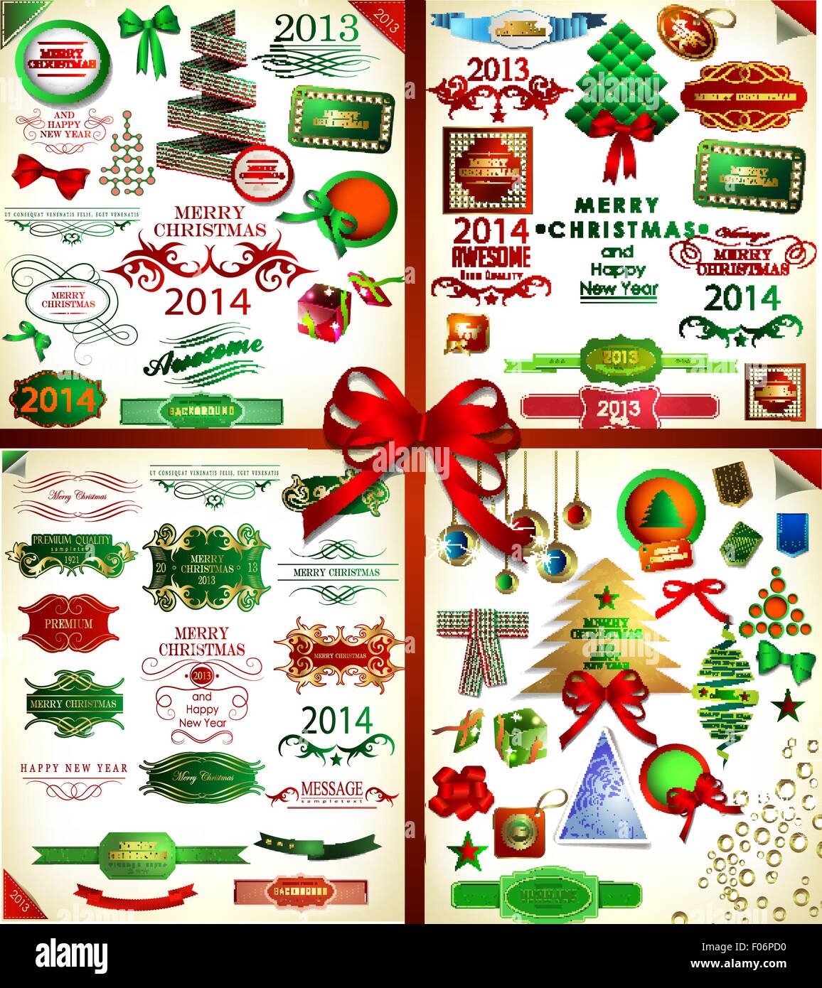 Christmas icons set.Vector illustration Stock Vector Image & Art - Alamy
