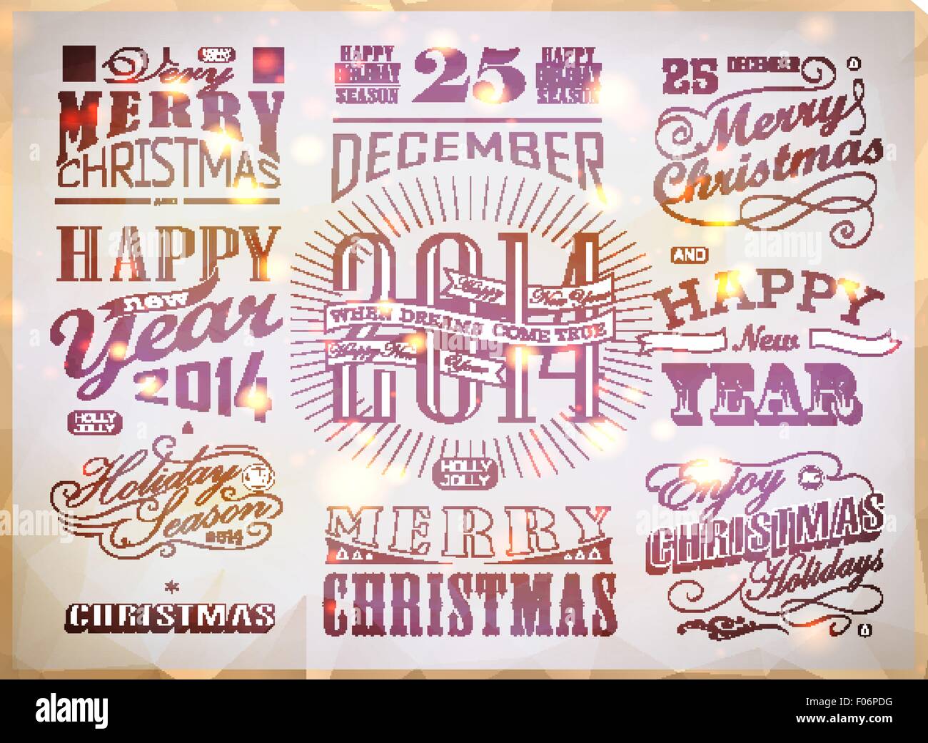 Christmas icons set.Vector illustration Stock Vector Image & Art - Alamy
