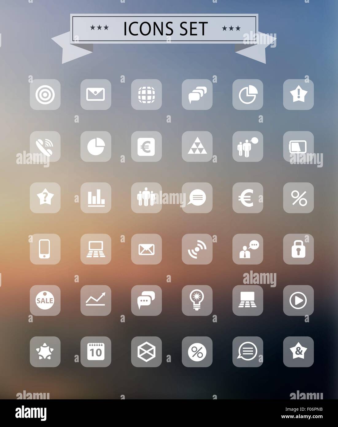 Set of web icons Stock Vector Image & Art - Alamy