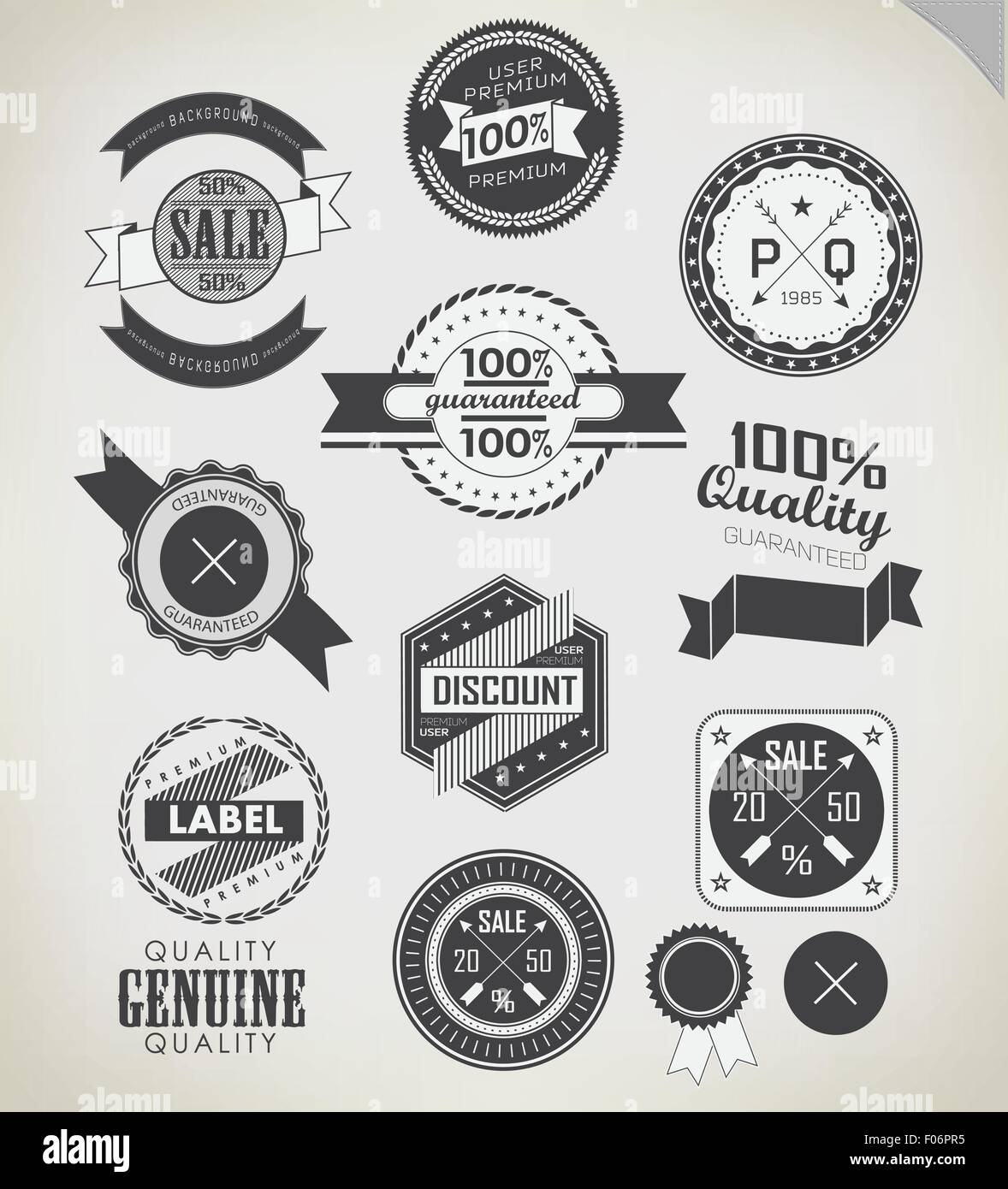 Retro vector label Stock Vector Image & Art - Alamy