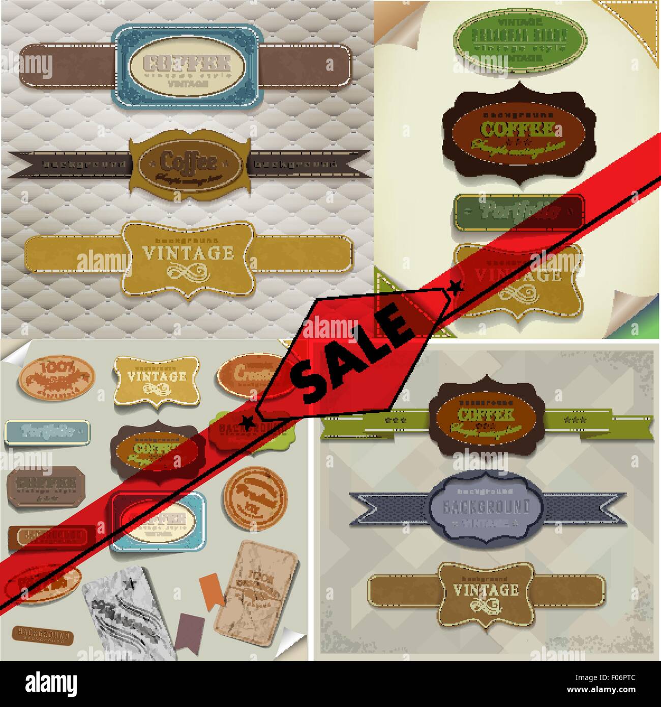 Set of vector retro ribbons Stock Vector Image & Art - Alamy