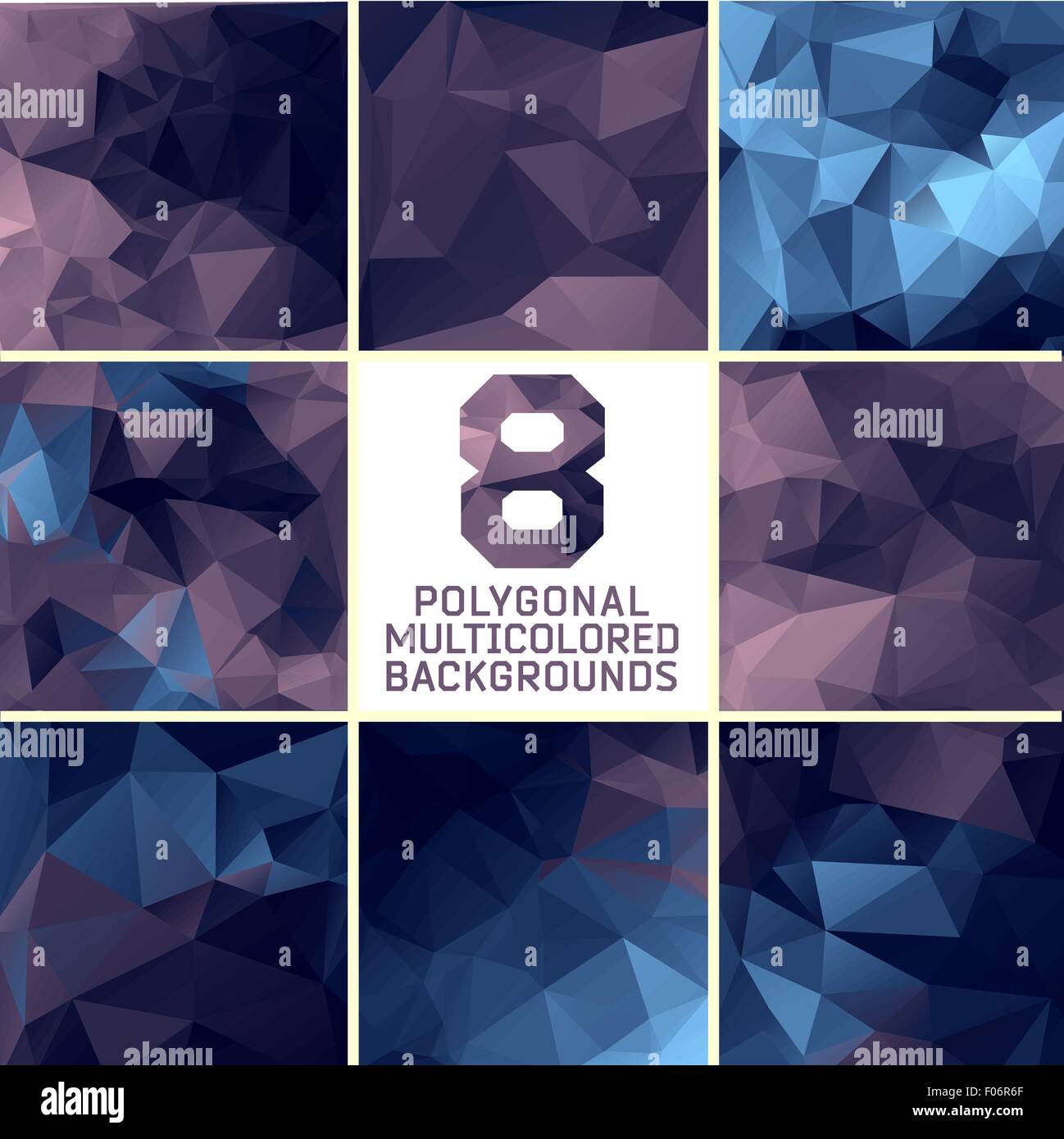 Set of abstract polygonal background Stock Vector Image & Art - Alamy