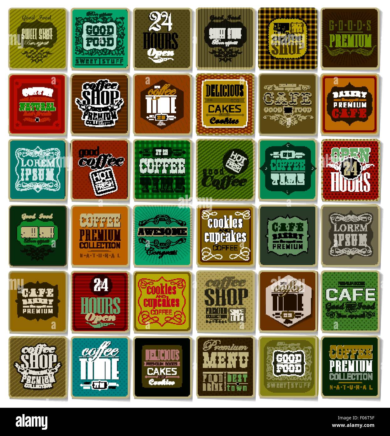 Coffee labels and elements Stock Vector Image & Art - Alamy