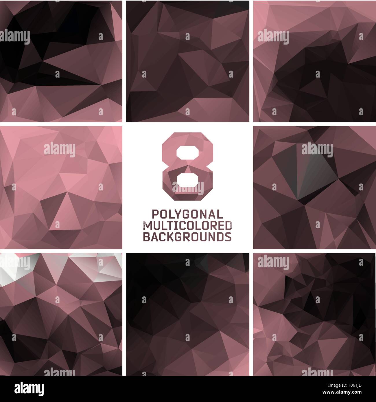 Set of abstract polygonal background Stock Vector Image & Art - Alamy