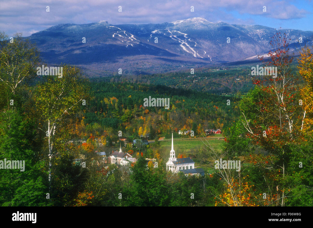 Mt. Mansfield, Stowe, Vermont USA Stock Photo