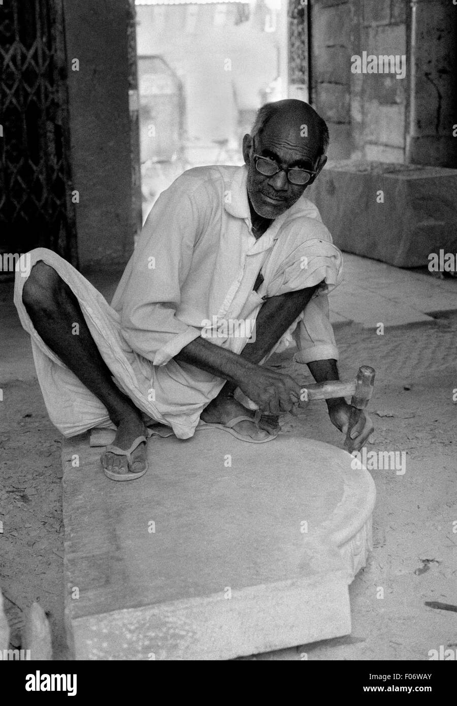 Old skilled man working Black and White Stock Photos & Images - Alamy