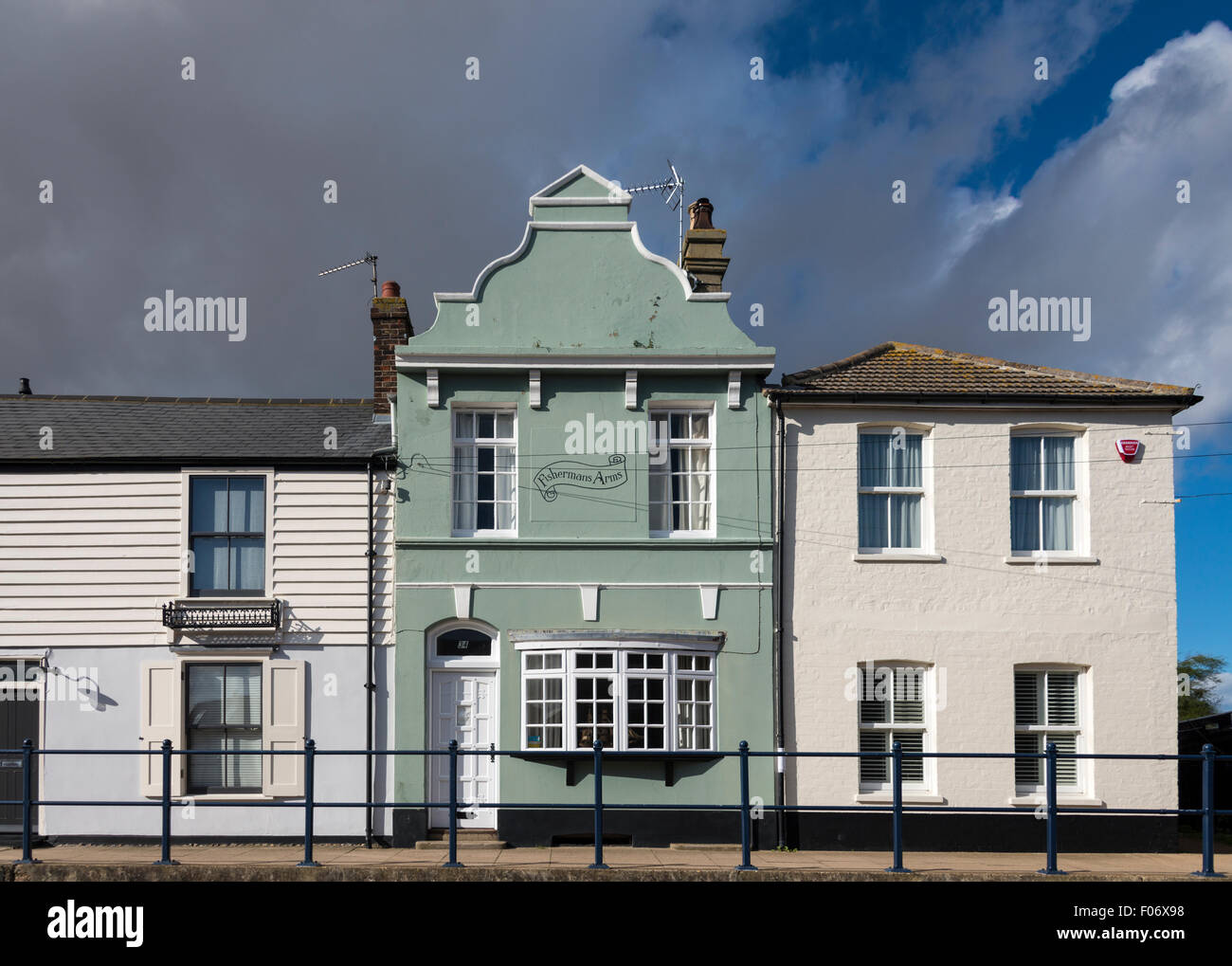 The Fishermans Arms pub on the Outer Wall in Whitstable, Kent Stock Photo