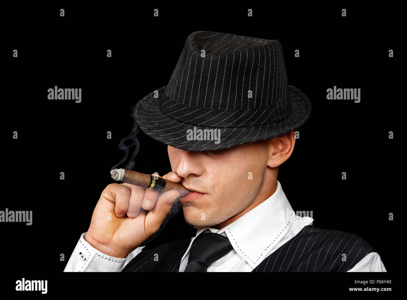 Dessin - le gangster - une mafia Photo Stock - Alamy