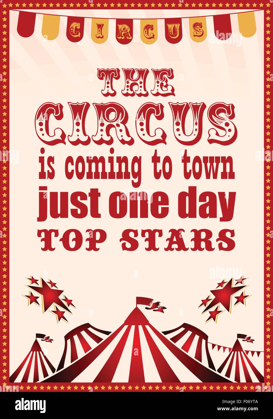circus vintage poster for your design Stock Vector Image & Art - Alamy
