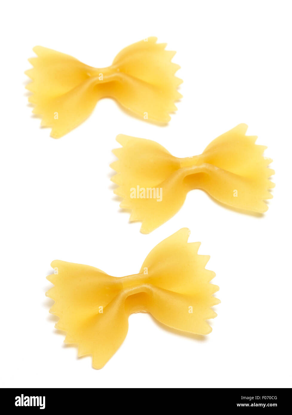 Isolated Pasta on a white background Stock Photo