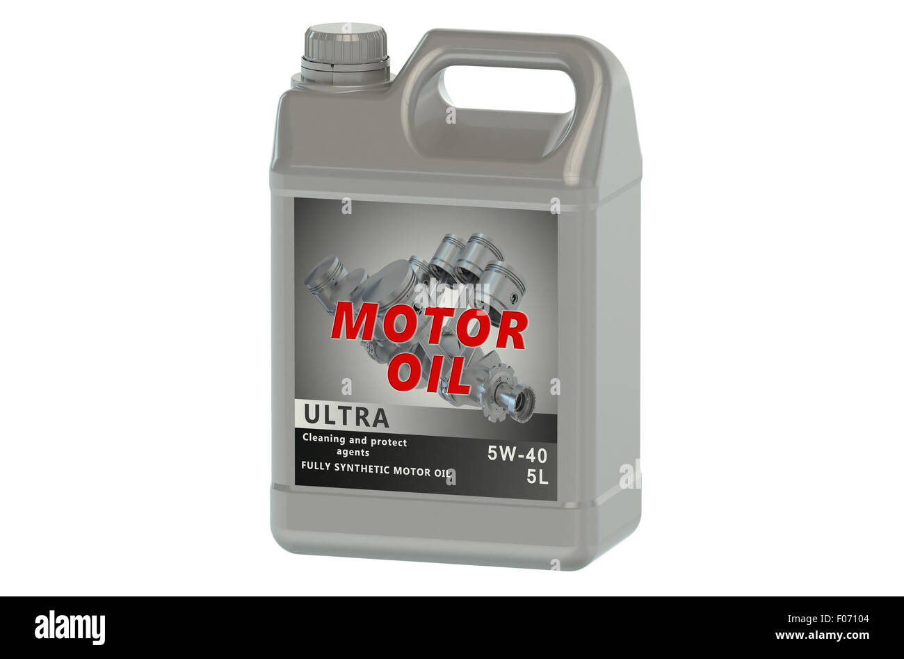 canister motor oil isolated on white background Stock Photo Alamy