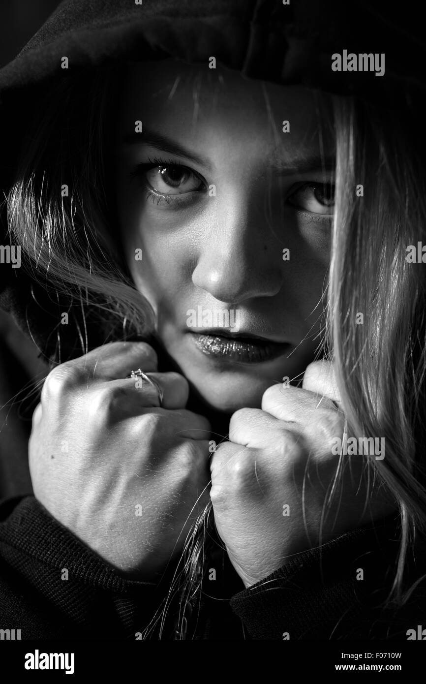 Portrait backgrounds Black and White Stock Photos & Images - Alamy