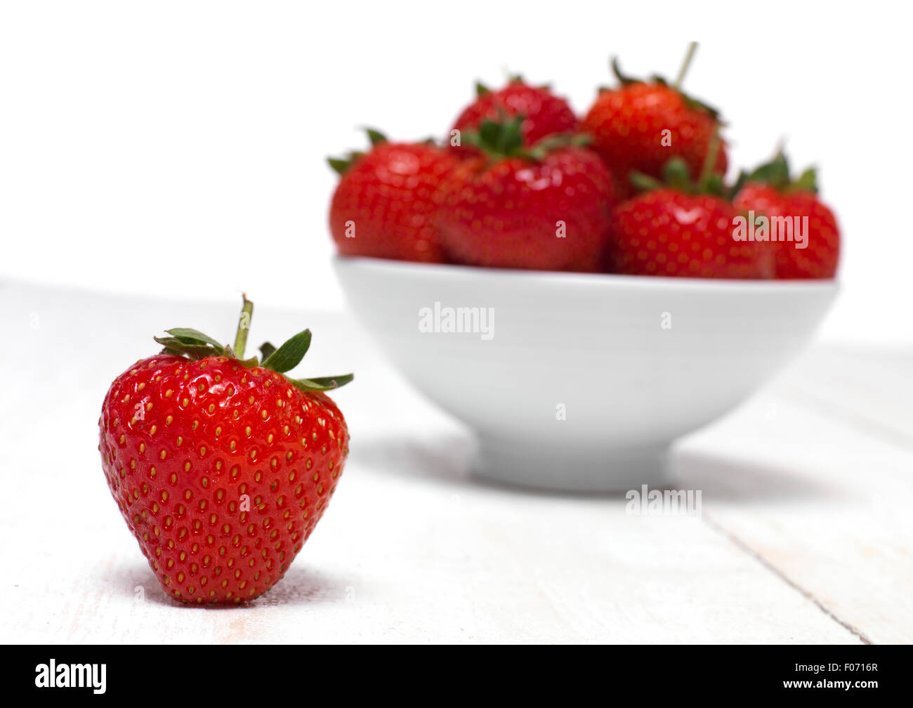 Bowl of Strawberry's Stock Photo