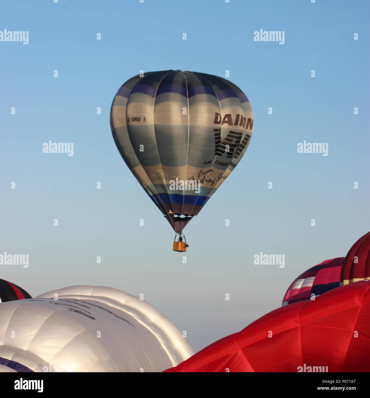 Hot air balloons at Bristol International Balloon Fiesta Stock Photo