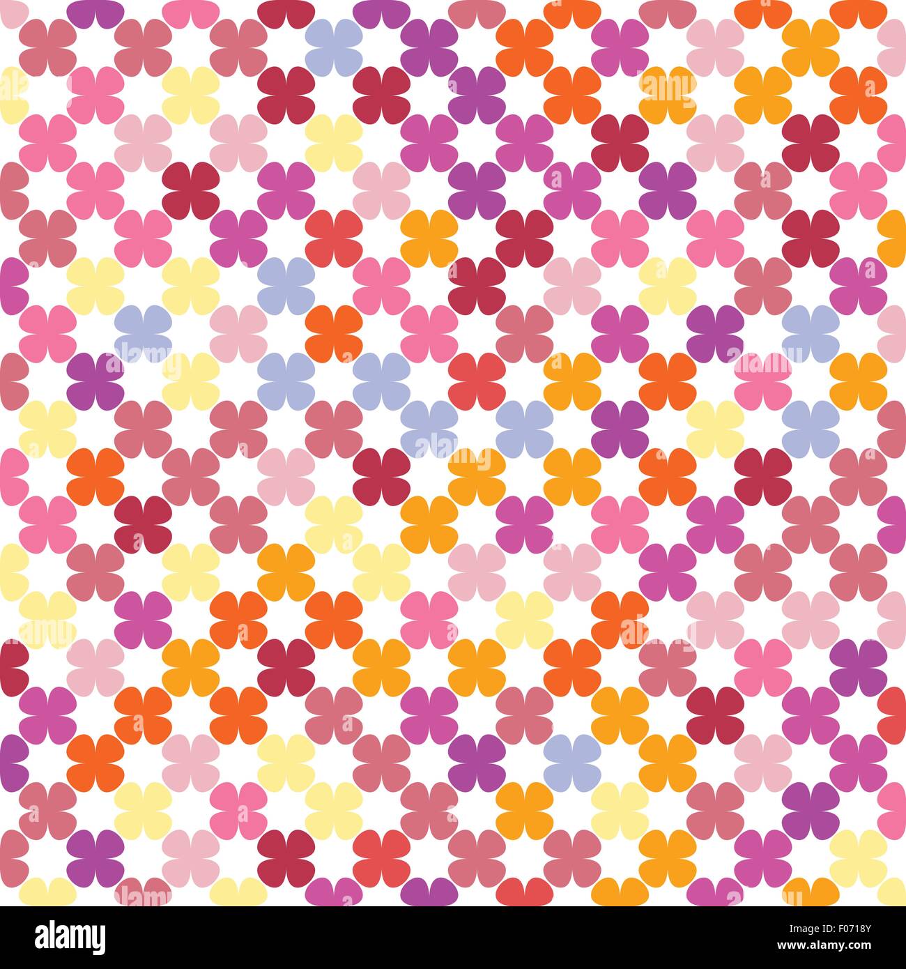 abstract flowers repeating texture background vector illustration Stock Vector