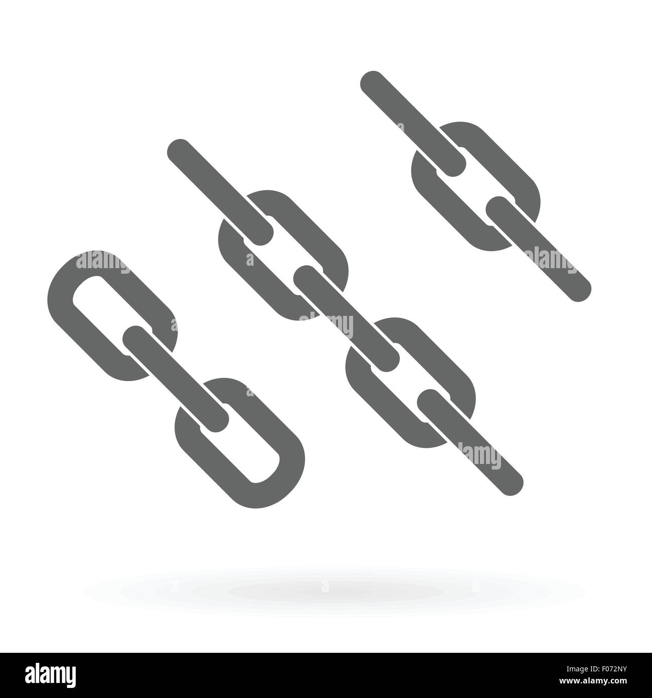 chains icon design isolated vector illustration Stock Vector