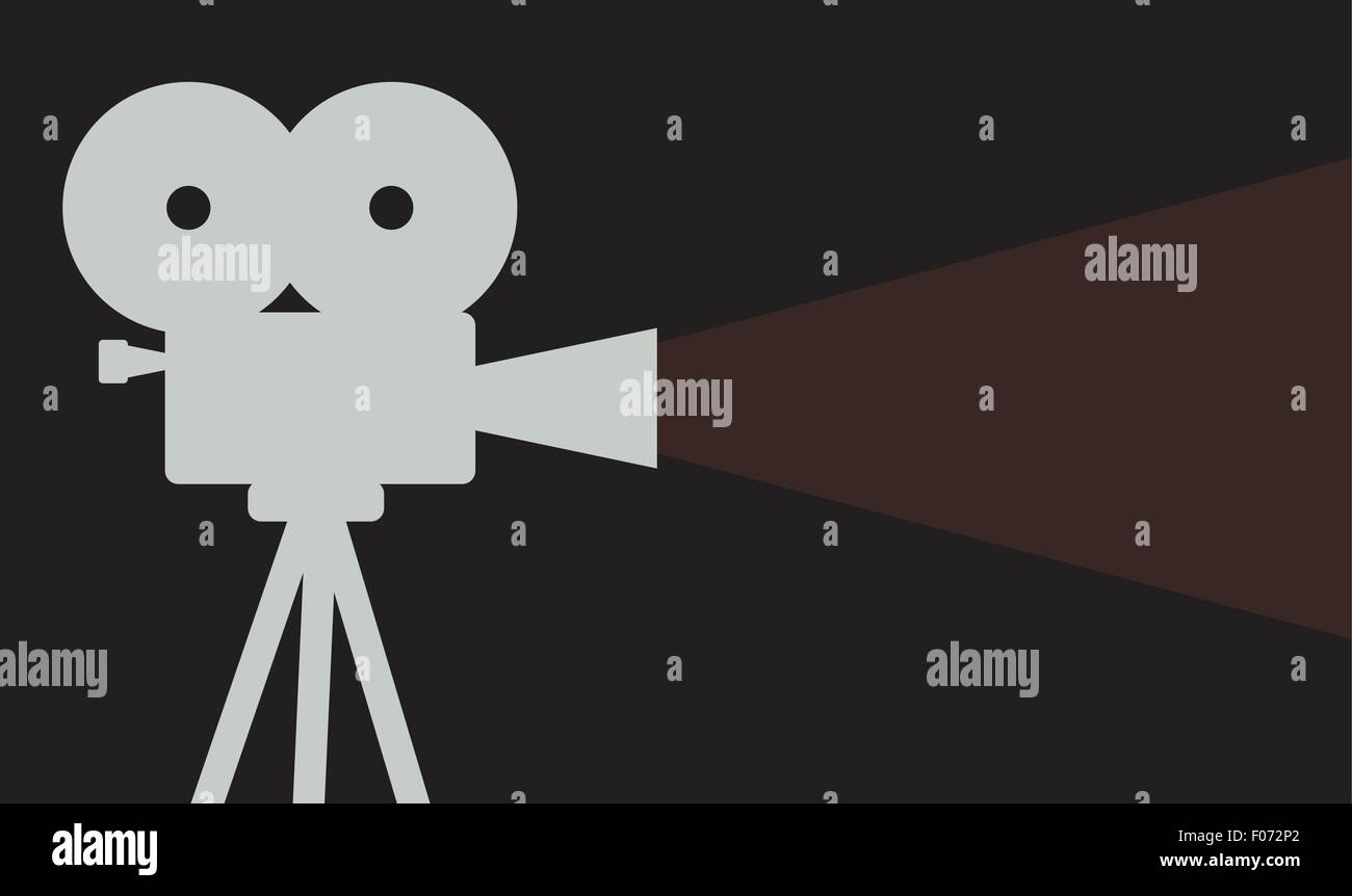 cinema projector background cinematography symbol vector illustration Stock Vector