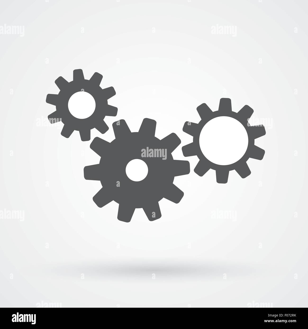 Abstract gear icon design as team work concept vector illustration. Stock Vector
