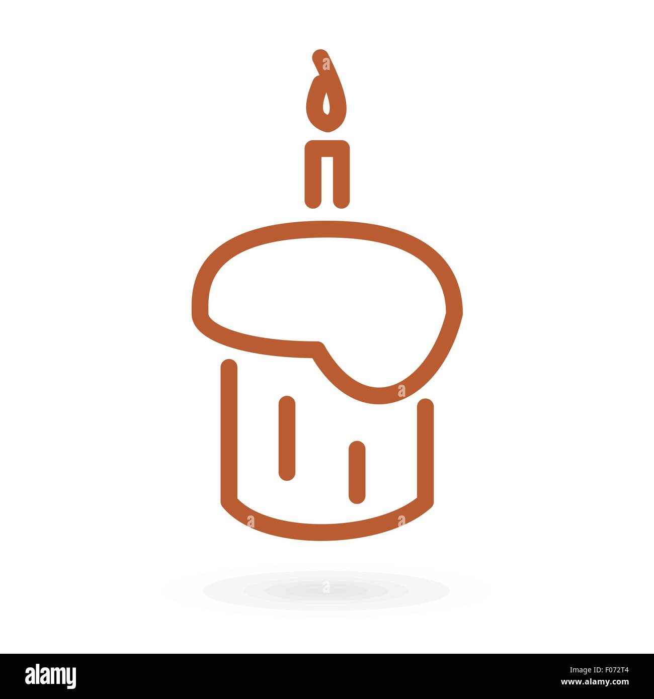 happy birthday cake icon isolated vector illustration Stock Vector