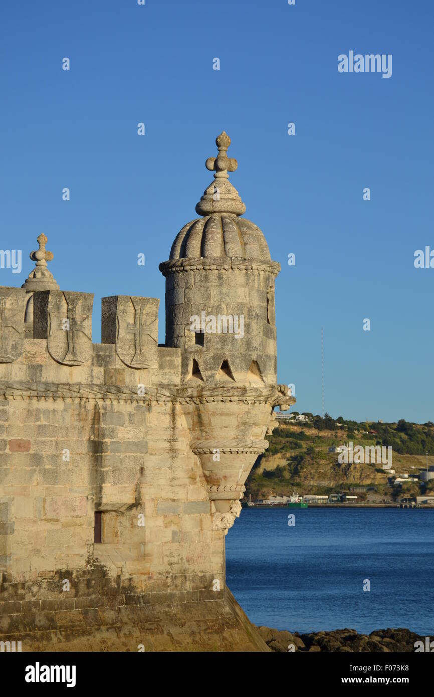 Detail of Belem Tower Stock Photo