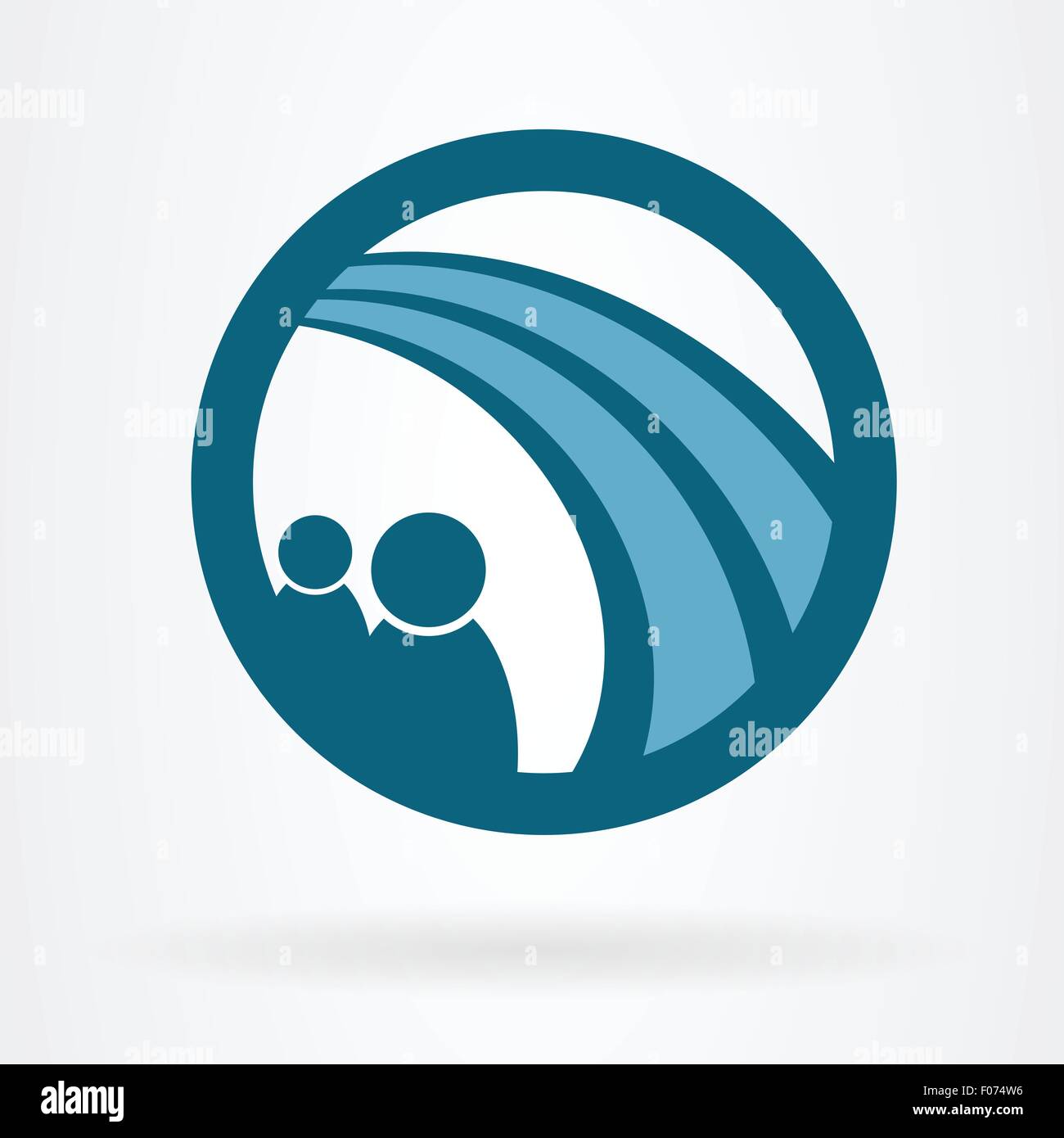 people and road symbol icon vector illustration Stock Vector