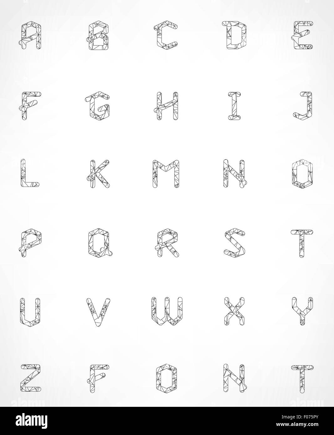 Clip art alphabet Black and White Stock Photos & Images - Alamy
