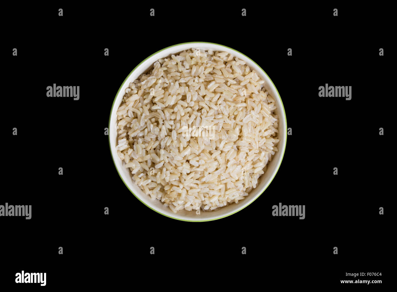 Cooked Jasmine Brown Rice in Bowl Stock Photo Alamy