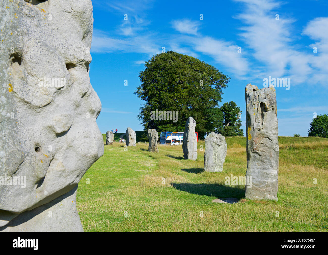 Uk Standing Rocks Standing stone at Avebury, Wiltshire, England UK Stock Photo - Alamy