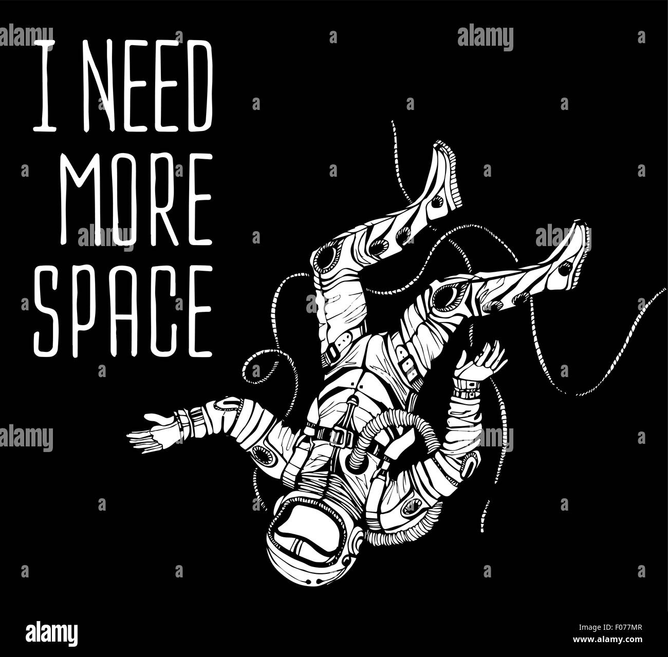 Space concept with astronaut Stock Vector Image & Art - Alamy