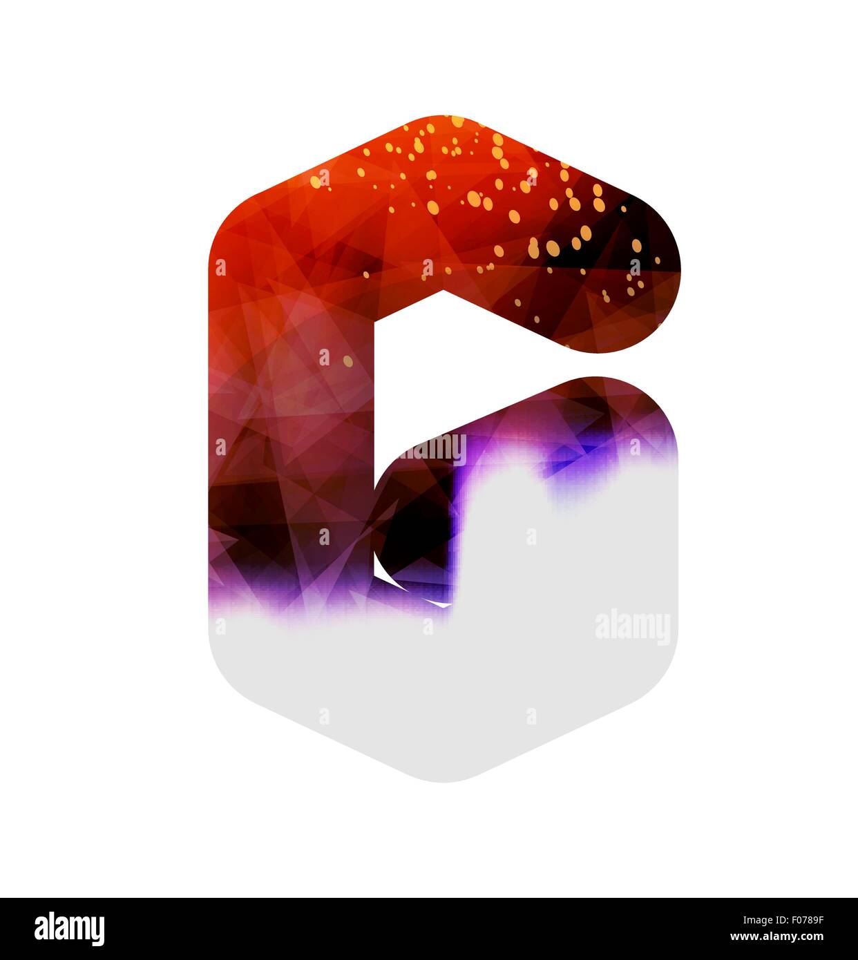 Abstract Geometric letter Stock Vector Image & Art - Alamy