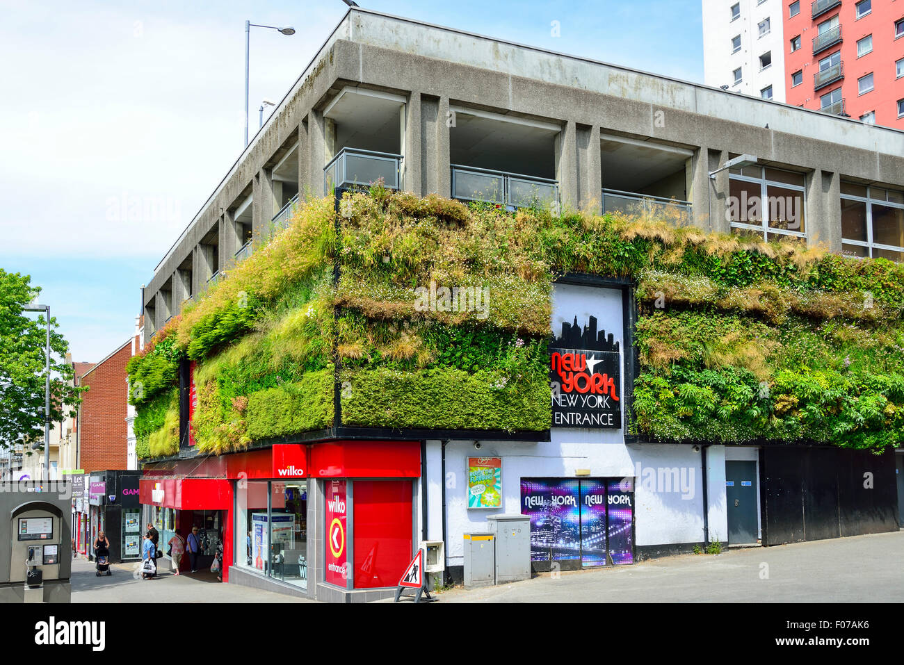 'The Green Wall', High Street, Sutton, London Borough of Sutton, Greater London, England, United Kingdom Stock Photo