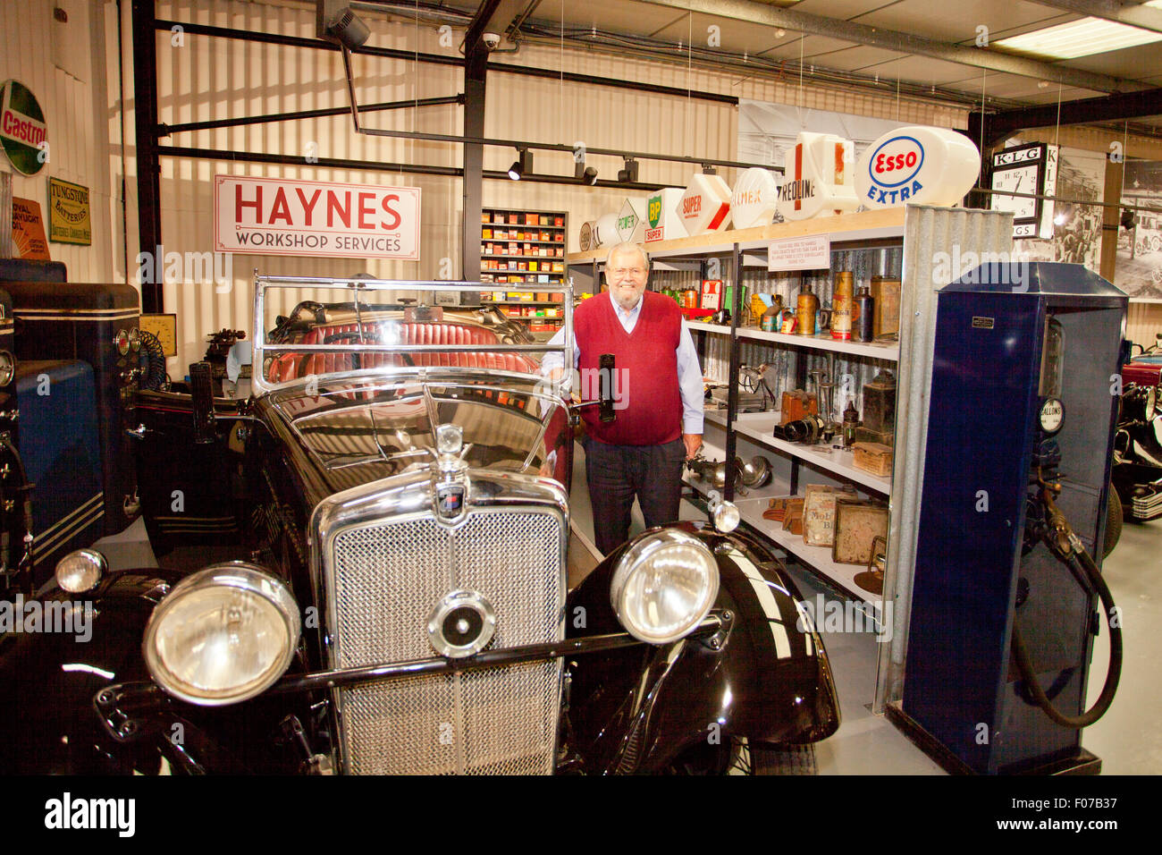 A replica Morris Garage in the Haynes International Motor Museum