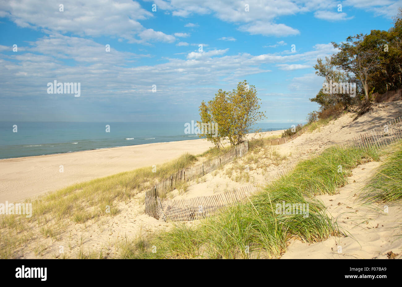 MOUNT BALDY DUNE INDIANA DUNES NATIONAL LAKESHORE PORTER LAKE MICHIGAN
