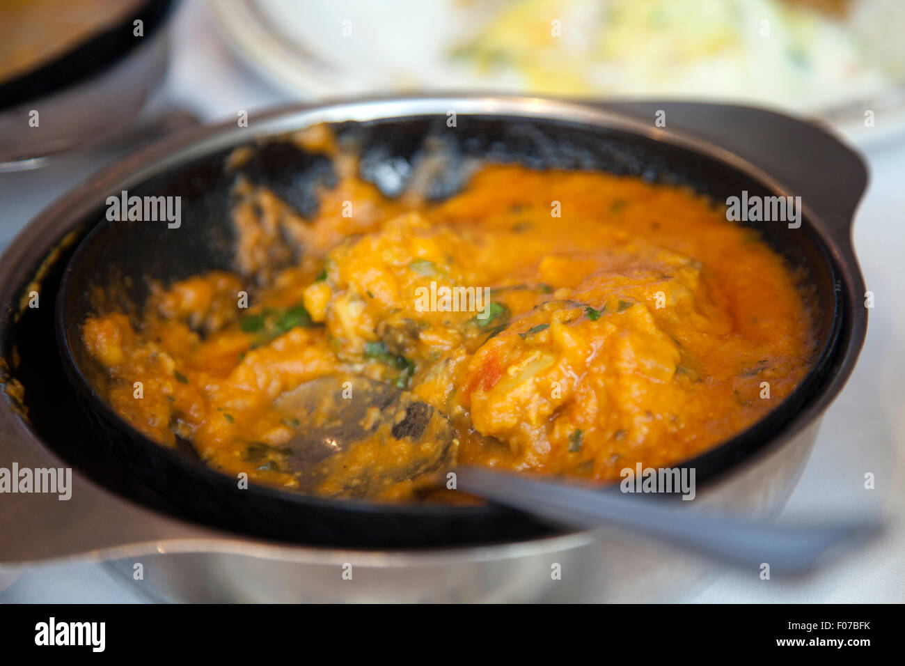 Chicken Dansak at Maharani Restaurant in Clapham London UK Stock Photo