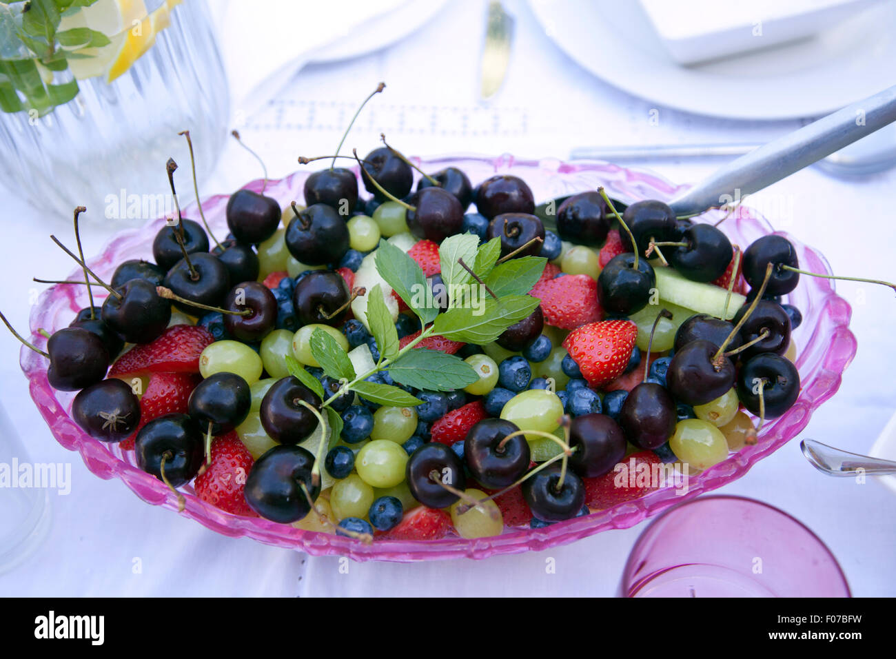 Mixed Berries Salad Stock Photo