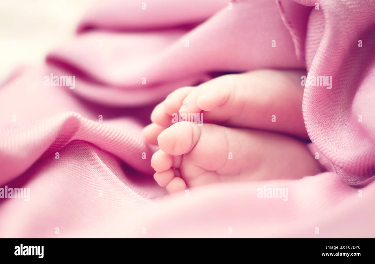 Baby feet Stock Photo