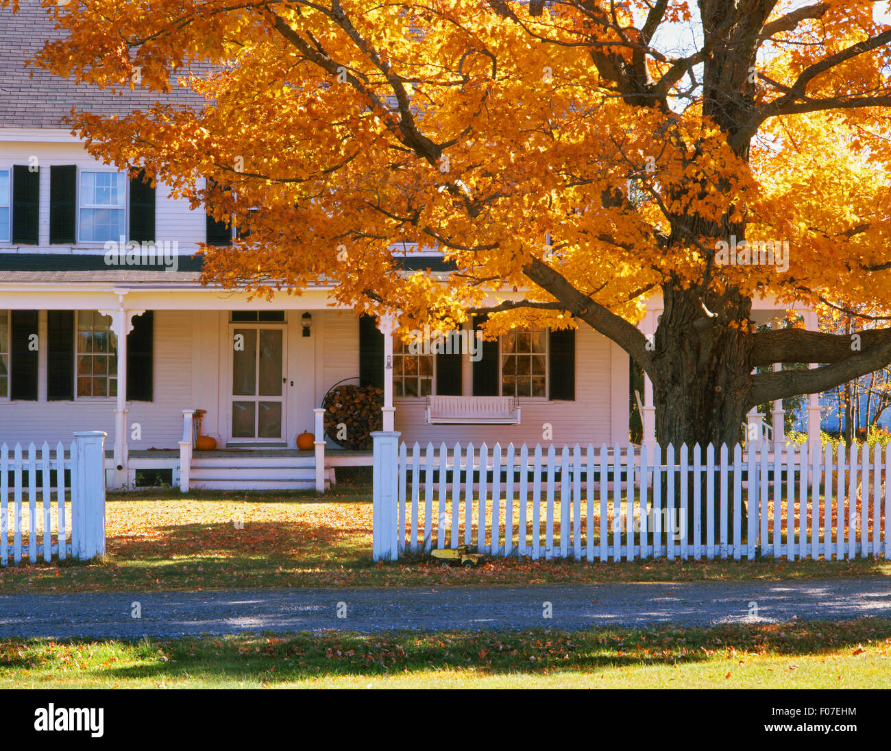 House in Andover, New Hampshire USA Stock Photo
