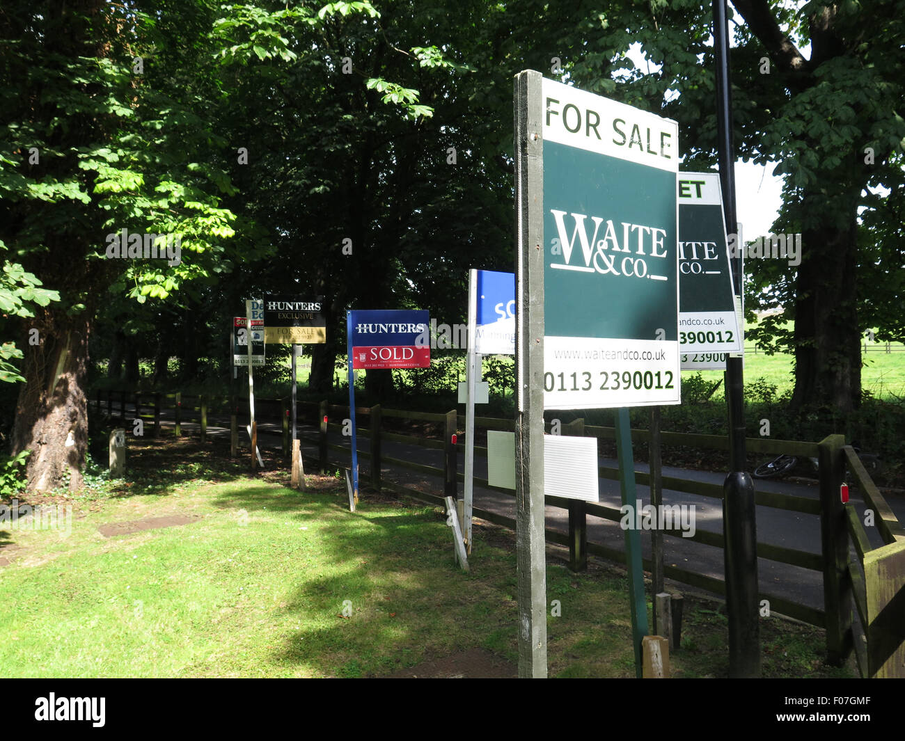 For Sale & To Let Signs Stock Photo