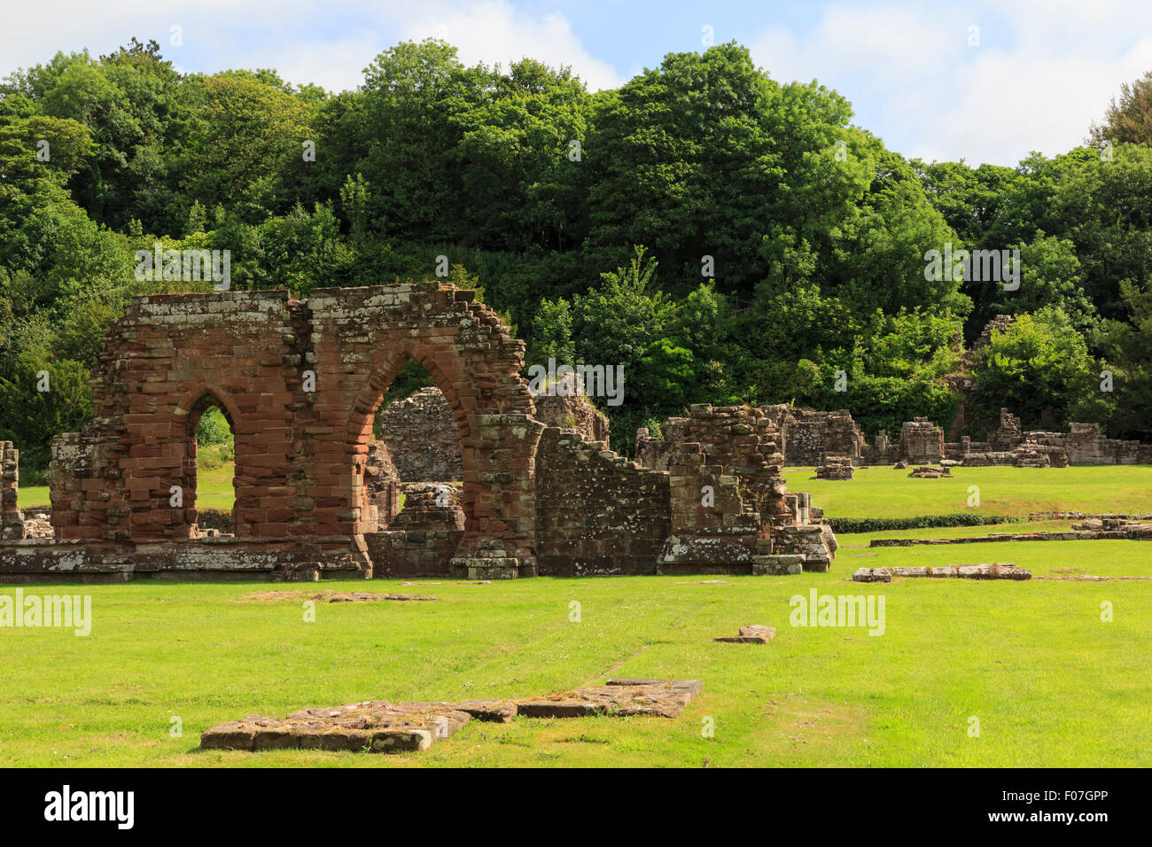 Ruins of Furness Abbey, Cumbria Stock Photo