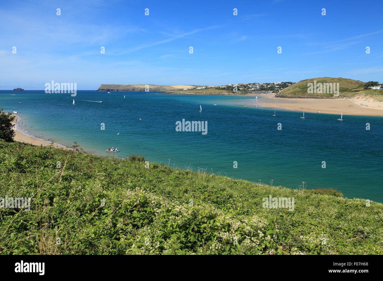 Glorious summers day on the Camel estuary, Padstow, North Cornwall ...