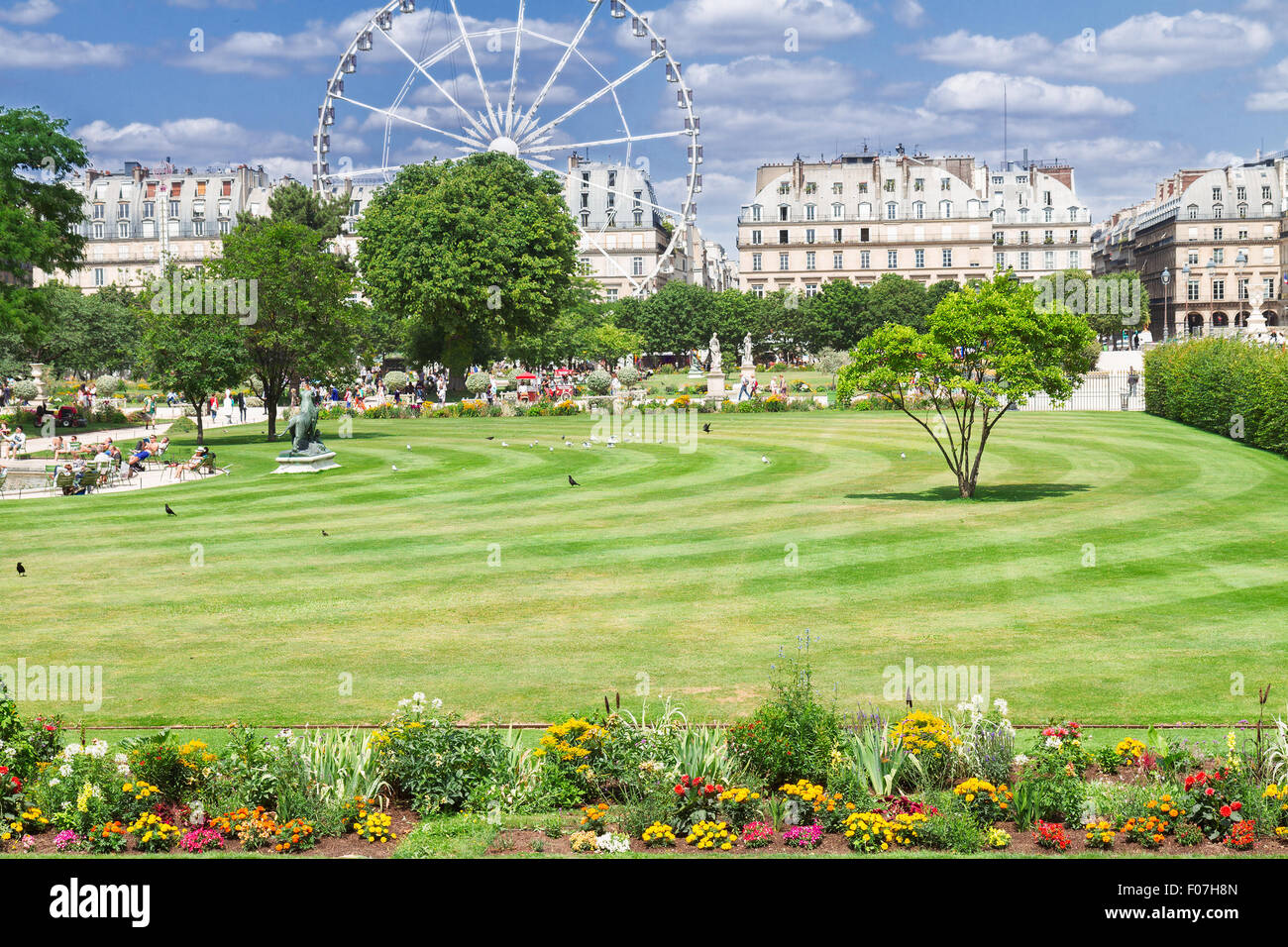 Tuileries garden, Paris Stock Photo