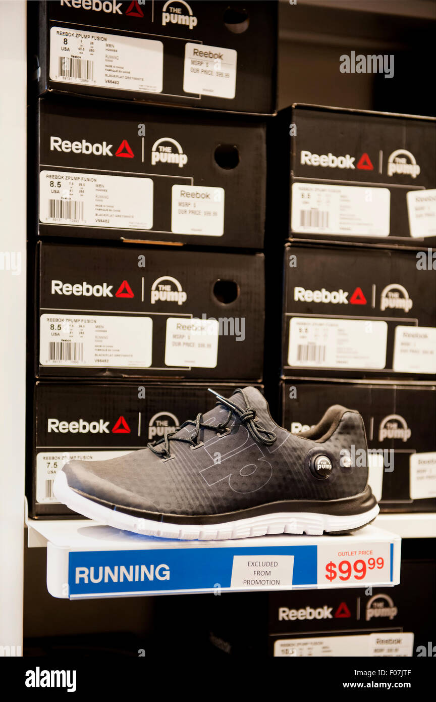 reebok outlet hours