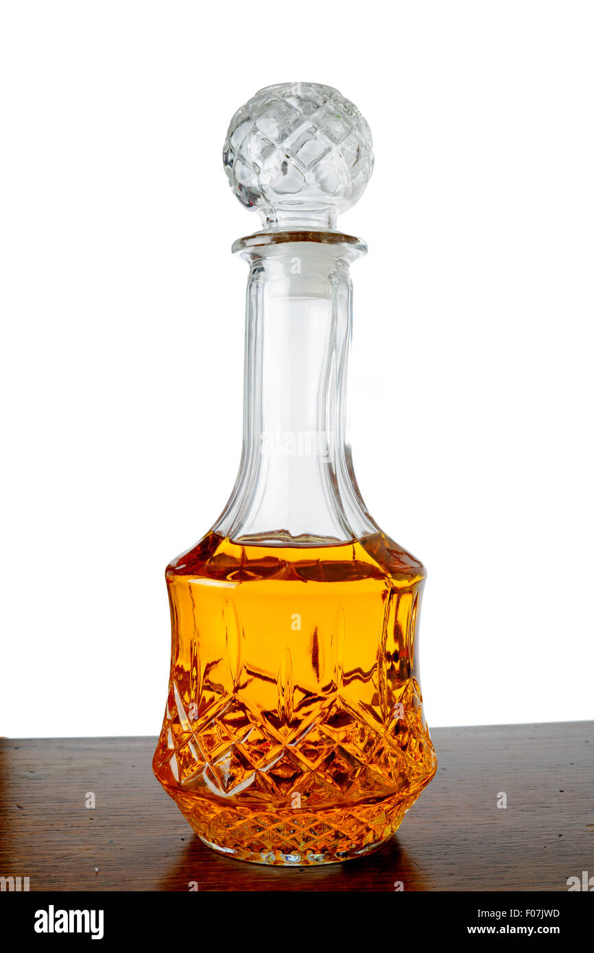 Whiskey, scotch barboun, irish whiskey in a bottle whit glass and ice cubes  Stock Photo - Alamy