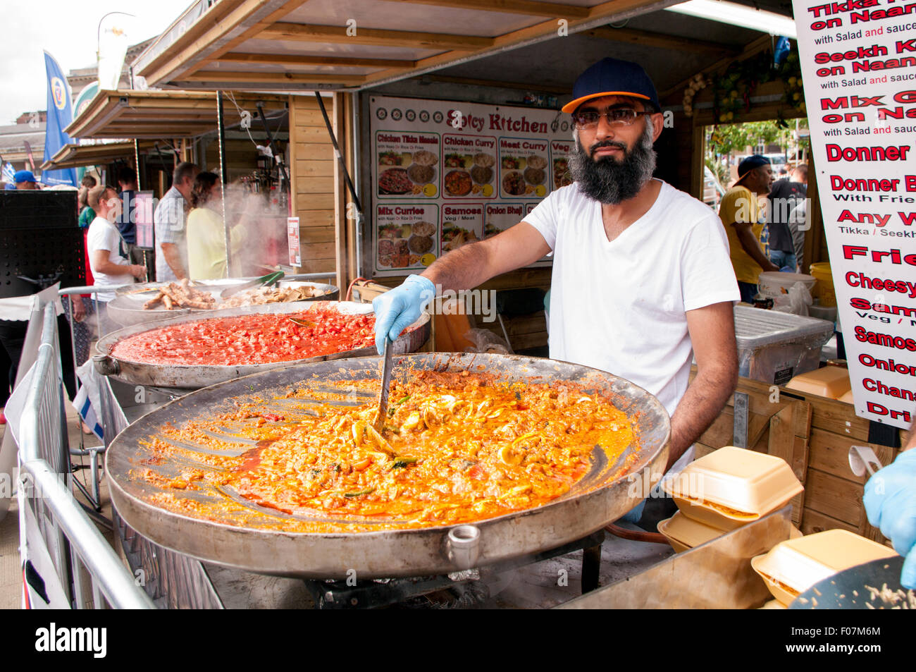 Huddersfield Food And Drink Festival Held In St Georges Sq Stock