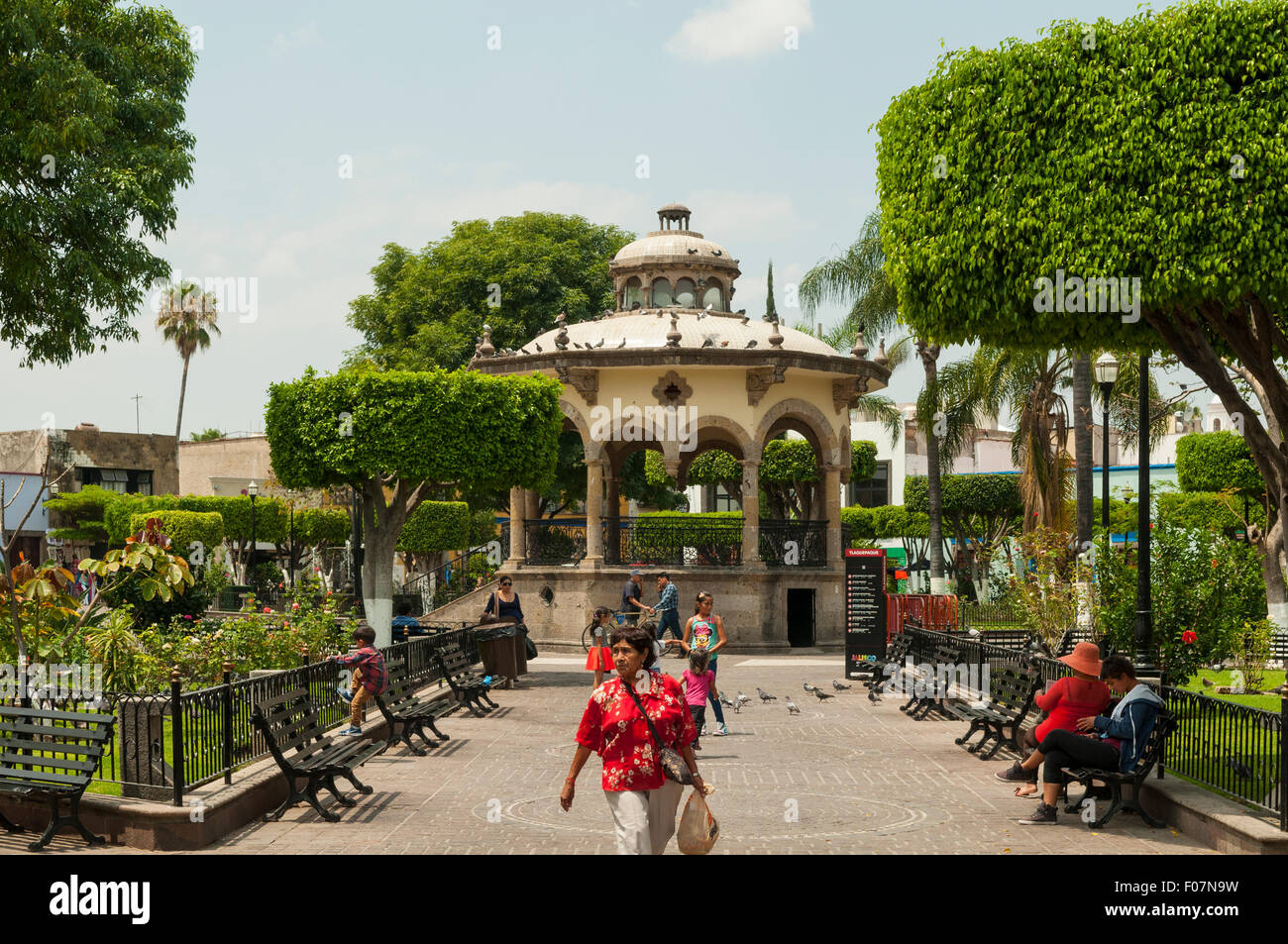 Jardin Hidalgo, Tlaquepaque, Mexico Stock Photo