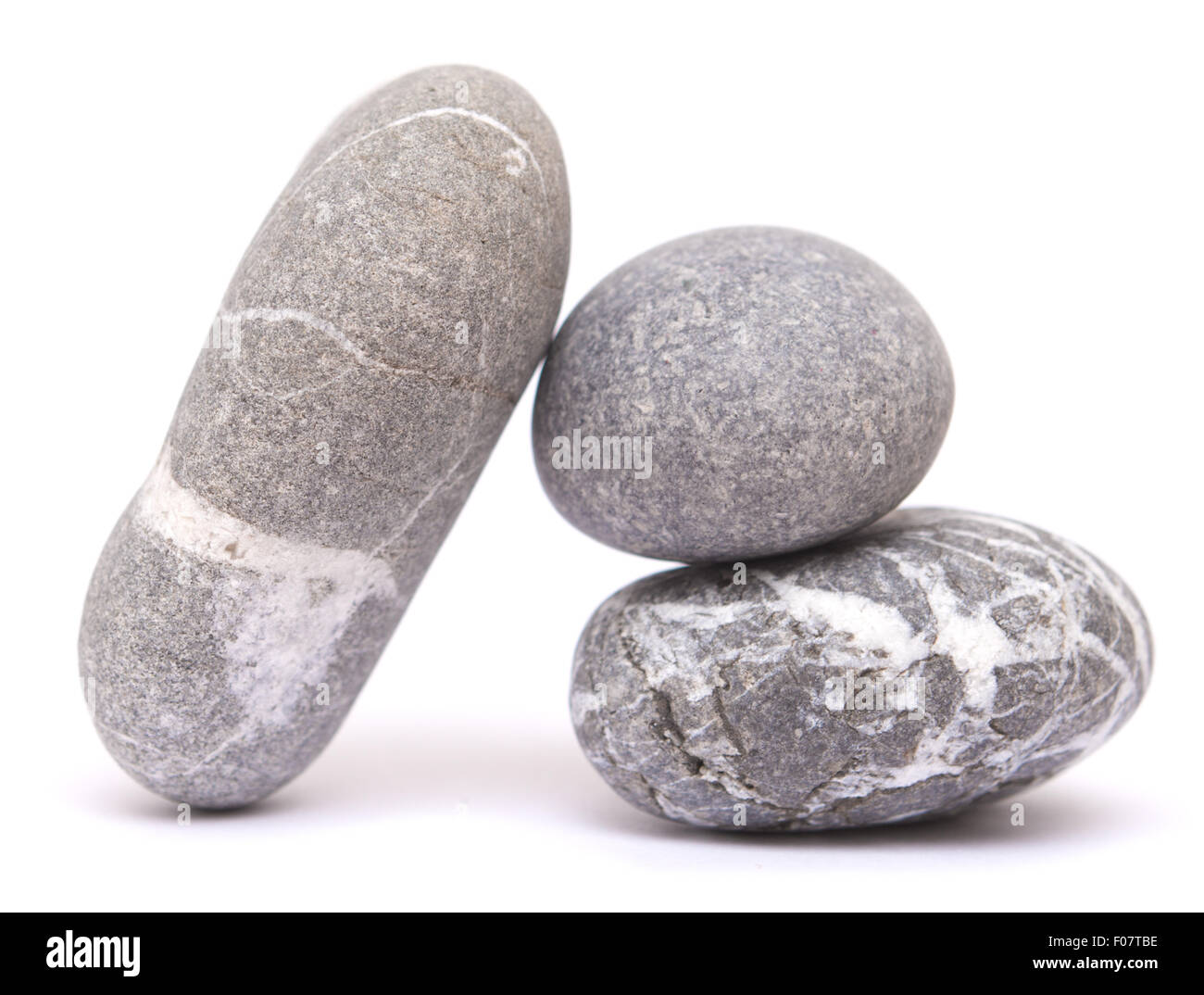 pebble pile isolated on white background Stock Photo - Alamy