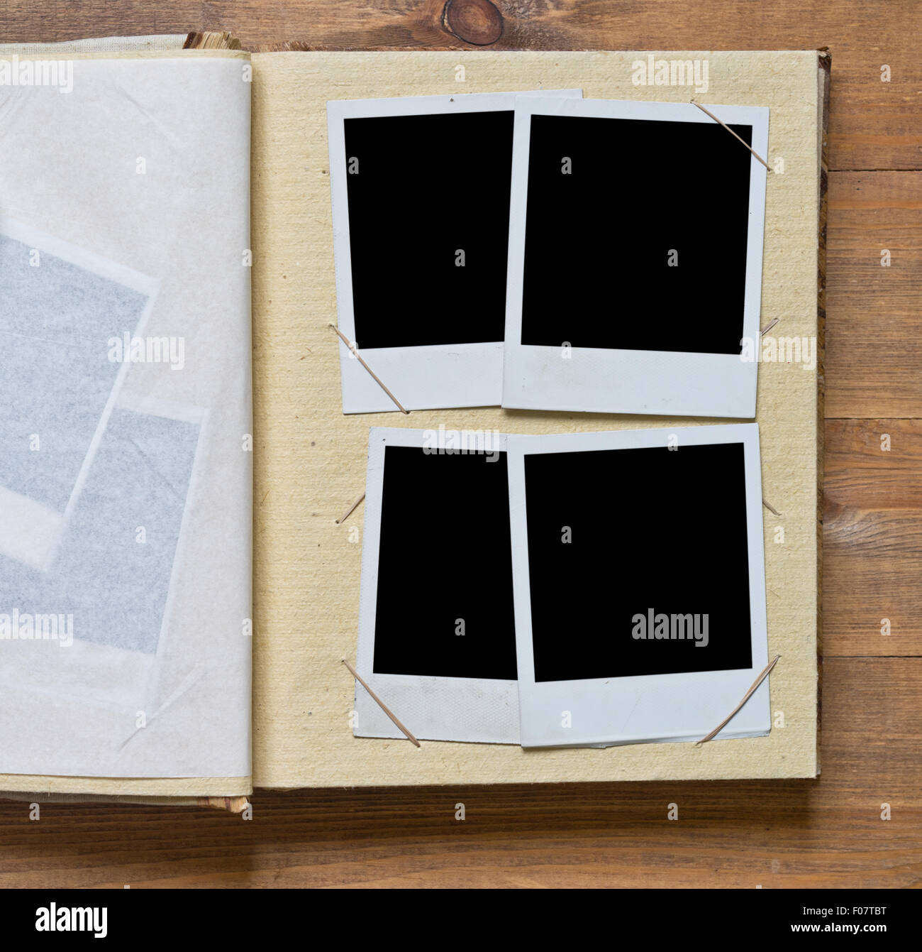 photo frames in album Stock Photo Alamy