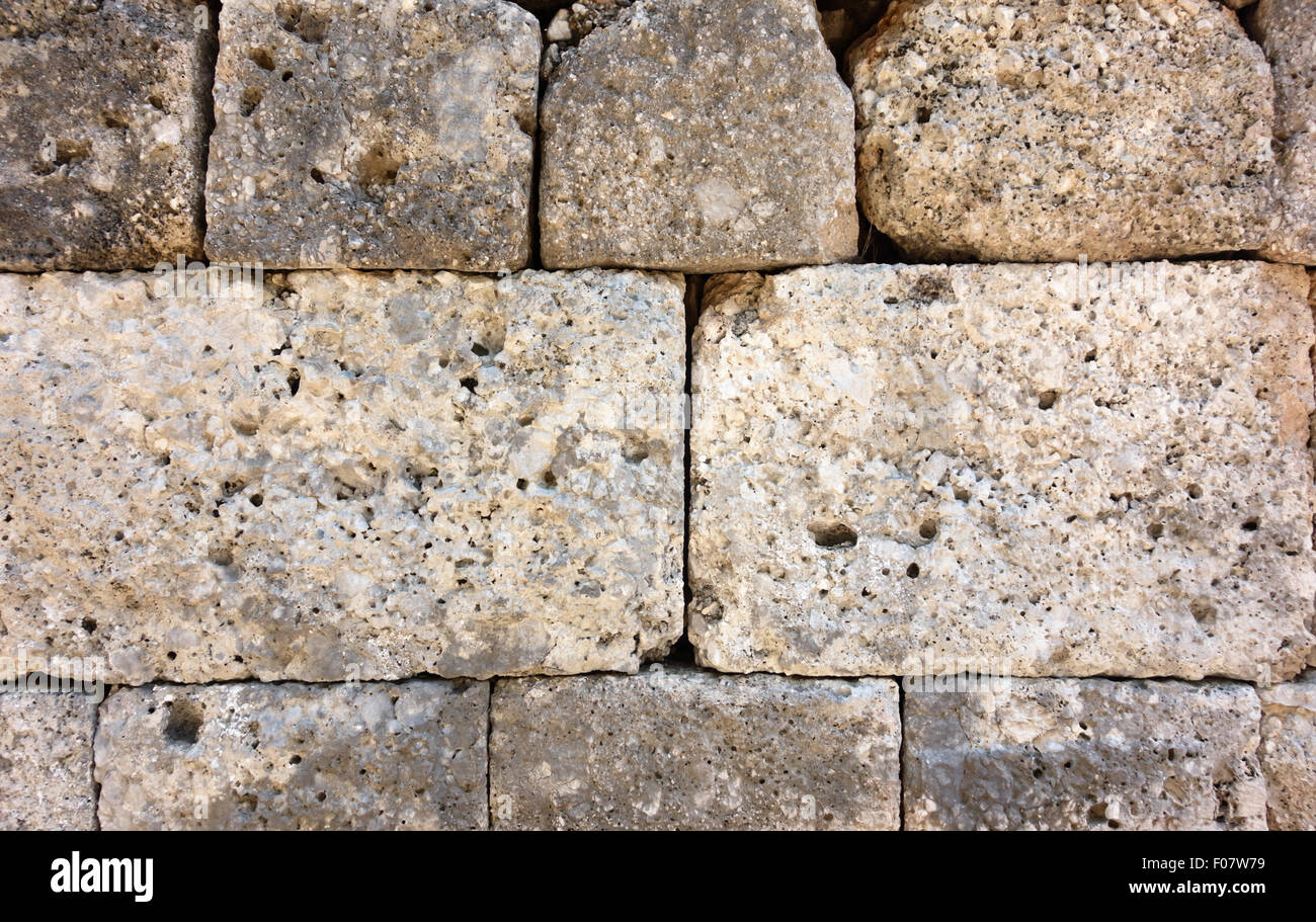 ancient stone wall background Stock Photo - Alamy