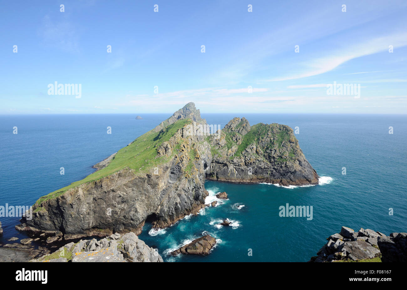 The island of Dun from the southern point of Hirta. These two islands ...